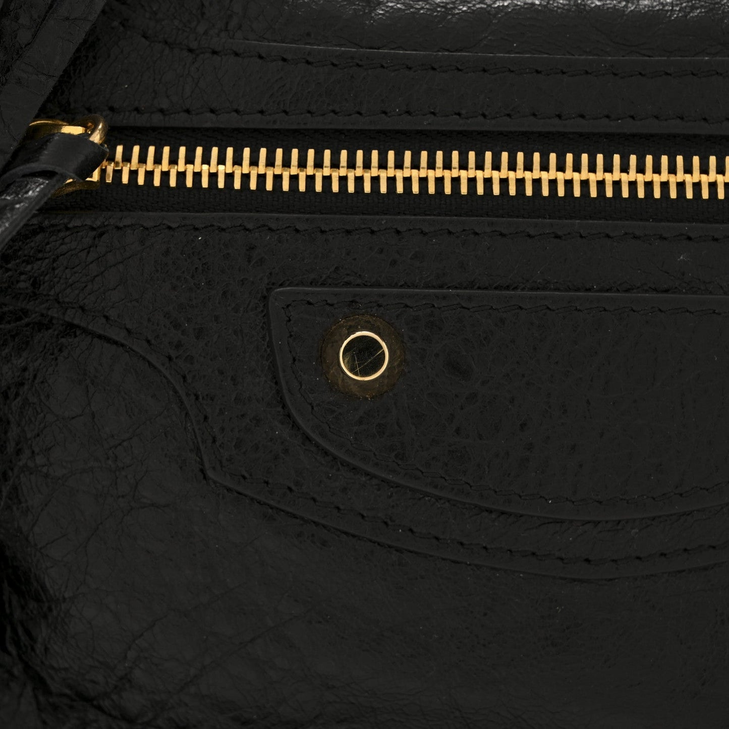 Agneau Classic Gold Hardware City Black