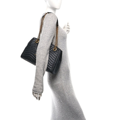 Calfskin New Wave Chain Tote Black