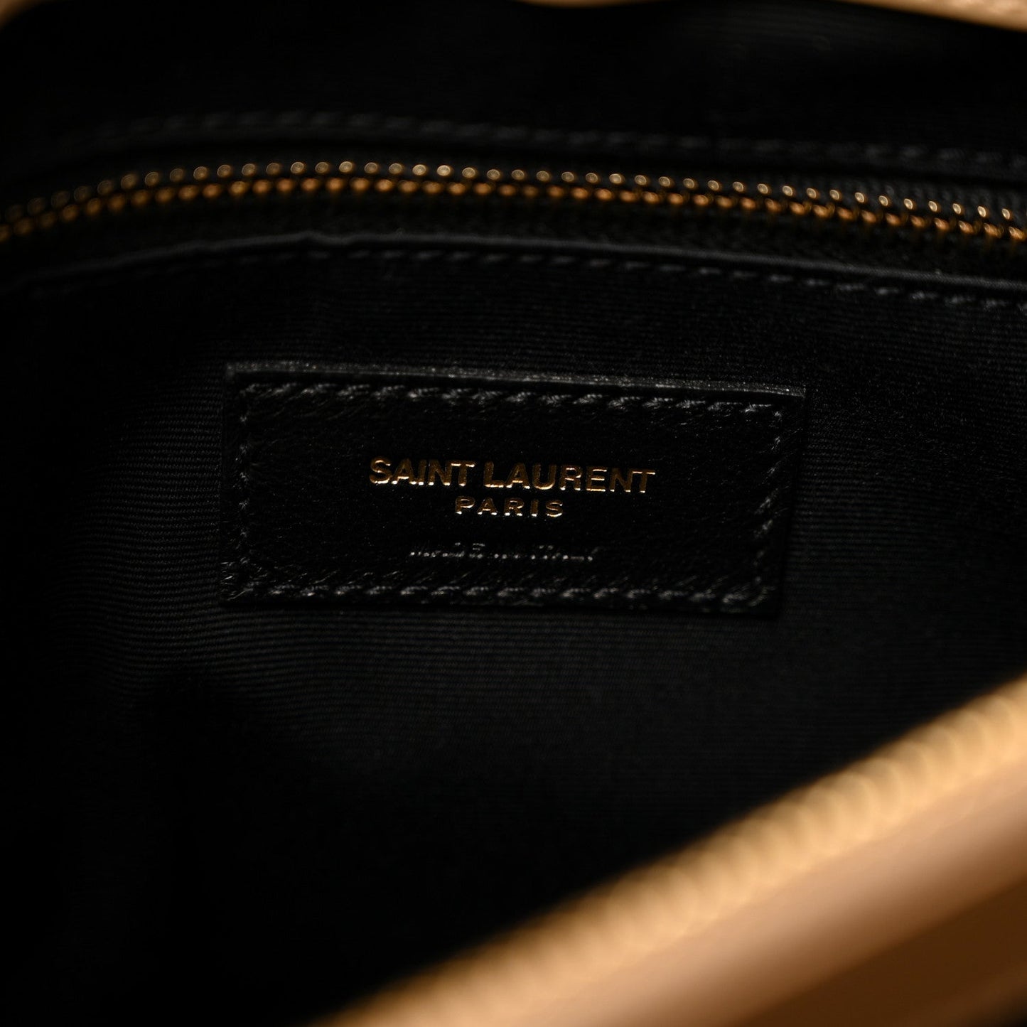 Calfskin Y Quilted Monogram Medium Loulou Chain Satchel Dark Beige