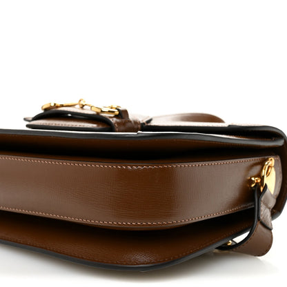 GG Supreme Monogram Horsebit 1955 Shoulder Bag Beige Brown Sugar