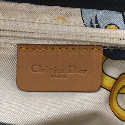 Denim Calfskin Saddle Bag Blue