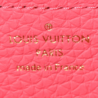 Taurillon Monogram Tile Capucines Mini  Dragonfruit Ballet Pink