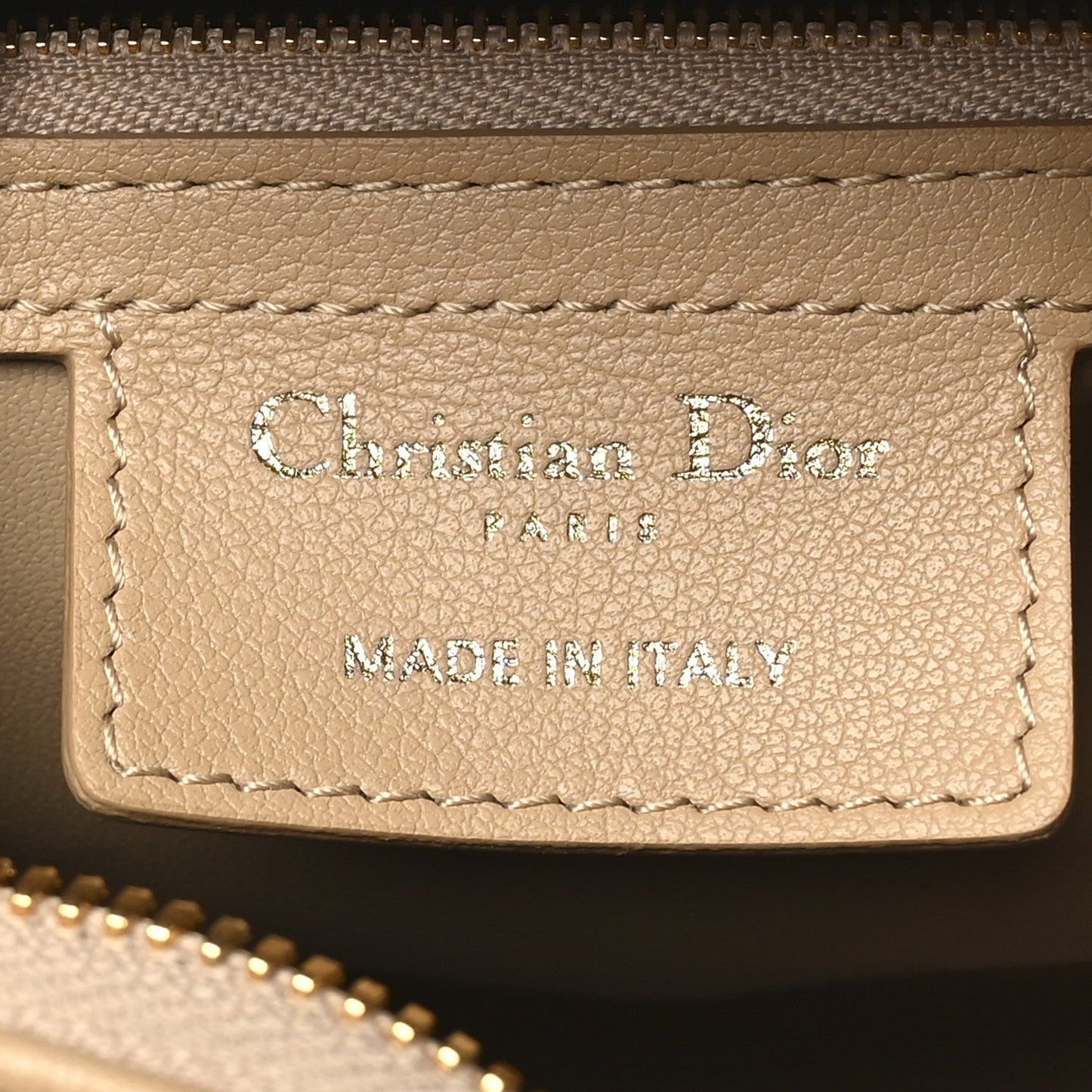 Calfskin Macrocannage Groove 20 Bag Biscuit