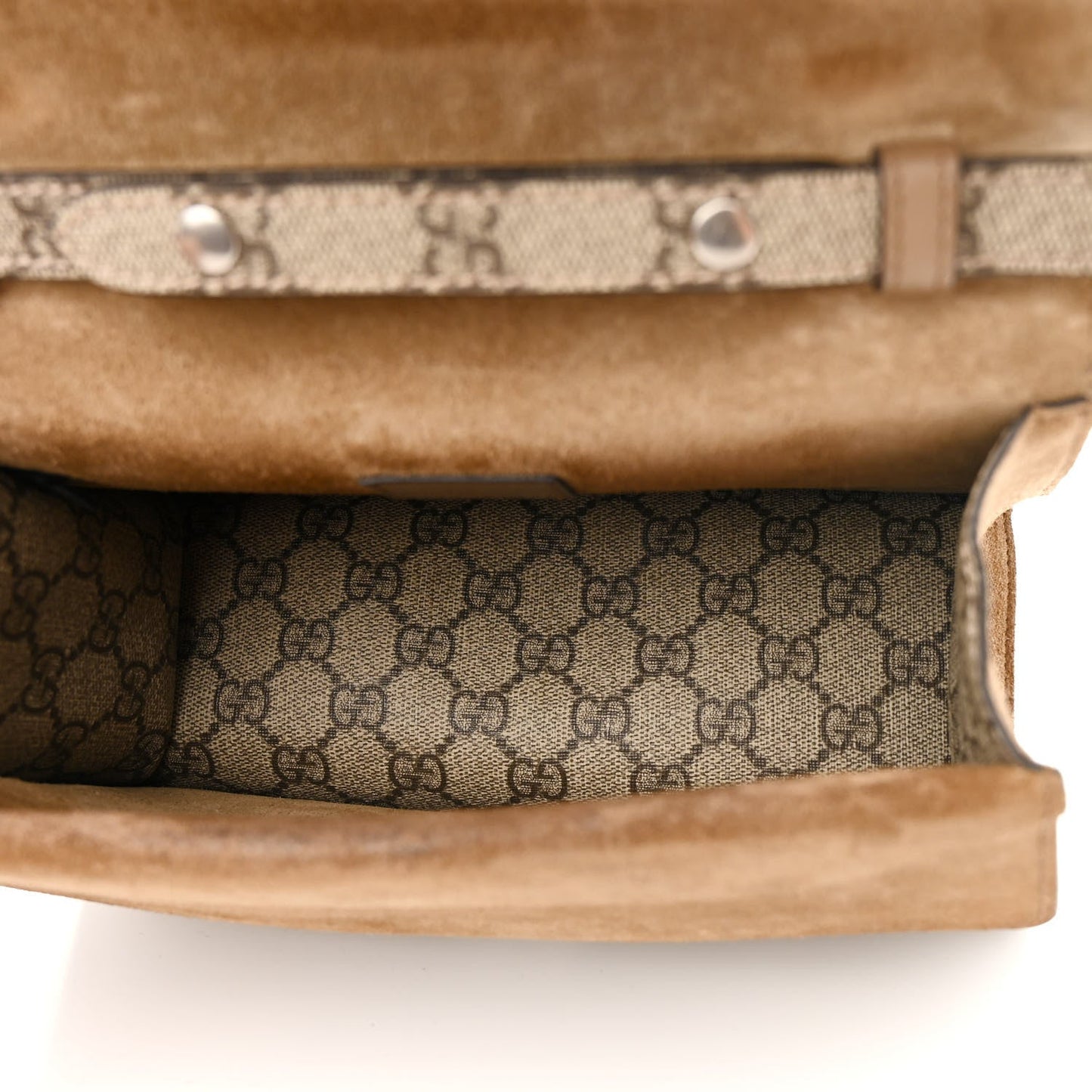 GG Supreme Monogram Small Dionysus Top Handle Bag Taupe