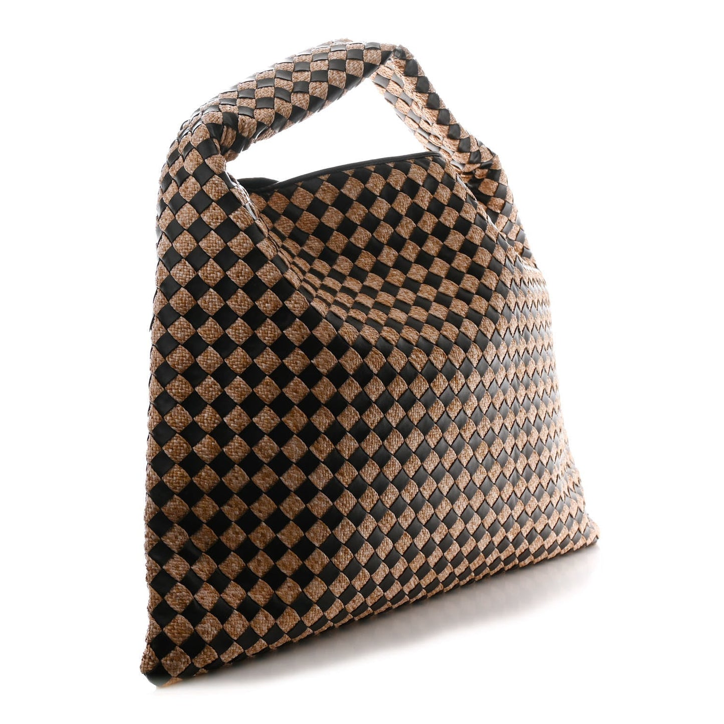 Nappa Raffia Intrecciato Large Hop Fondant Natural