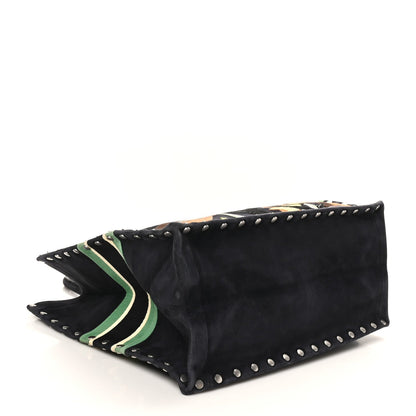 Suede Large L'Air Book Tote Black