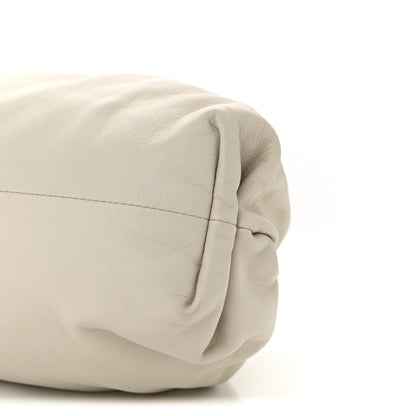 Smooth Butter Calf The Pouch Oversized Clutch Plaster