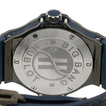 Ceramic Alligator Diamond 38mm Big Bang Quartz Watch Blue 361.CM.7170.LR.1204