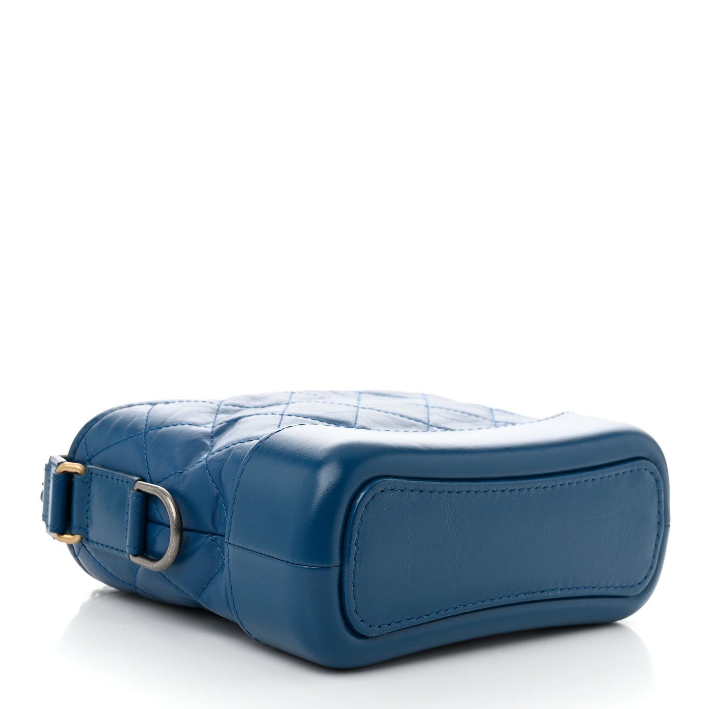 Aged Calfskin Quilted Small Gabrielle Hobo Blue