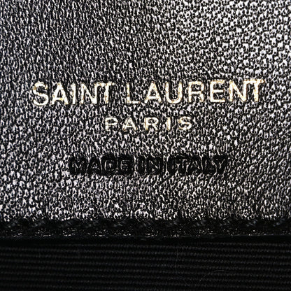 Lambskin Chevron Quilted Medium Loulou Black