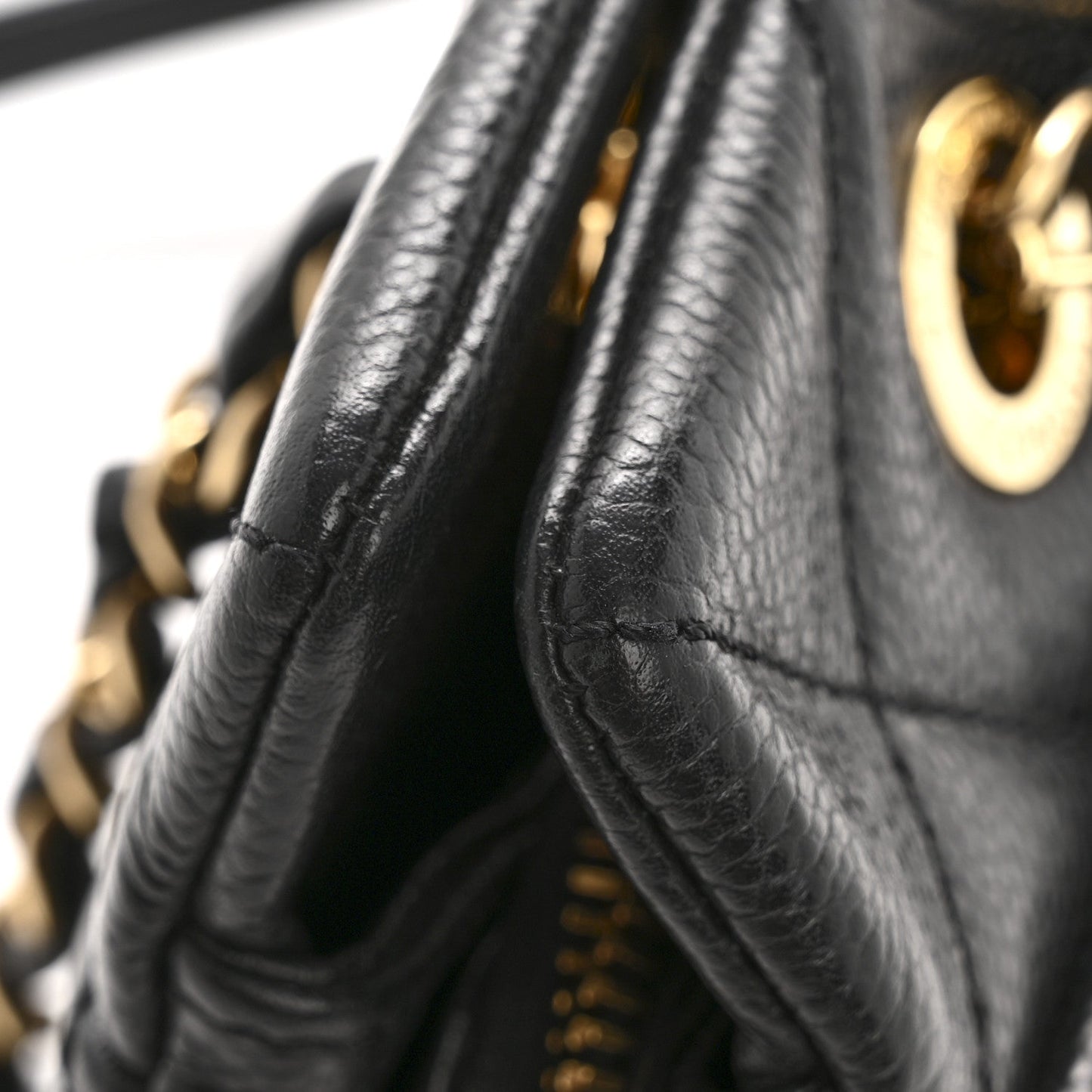 Caviar Quilted CC Timeless Soft Tote Black