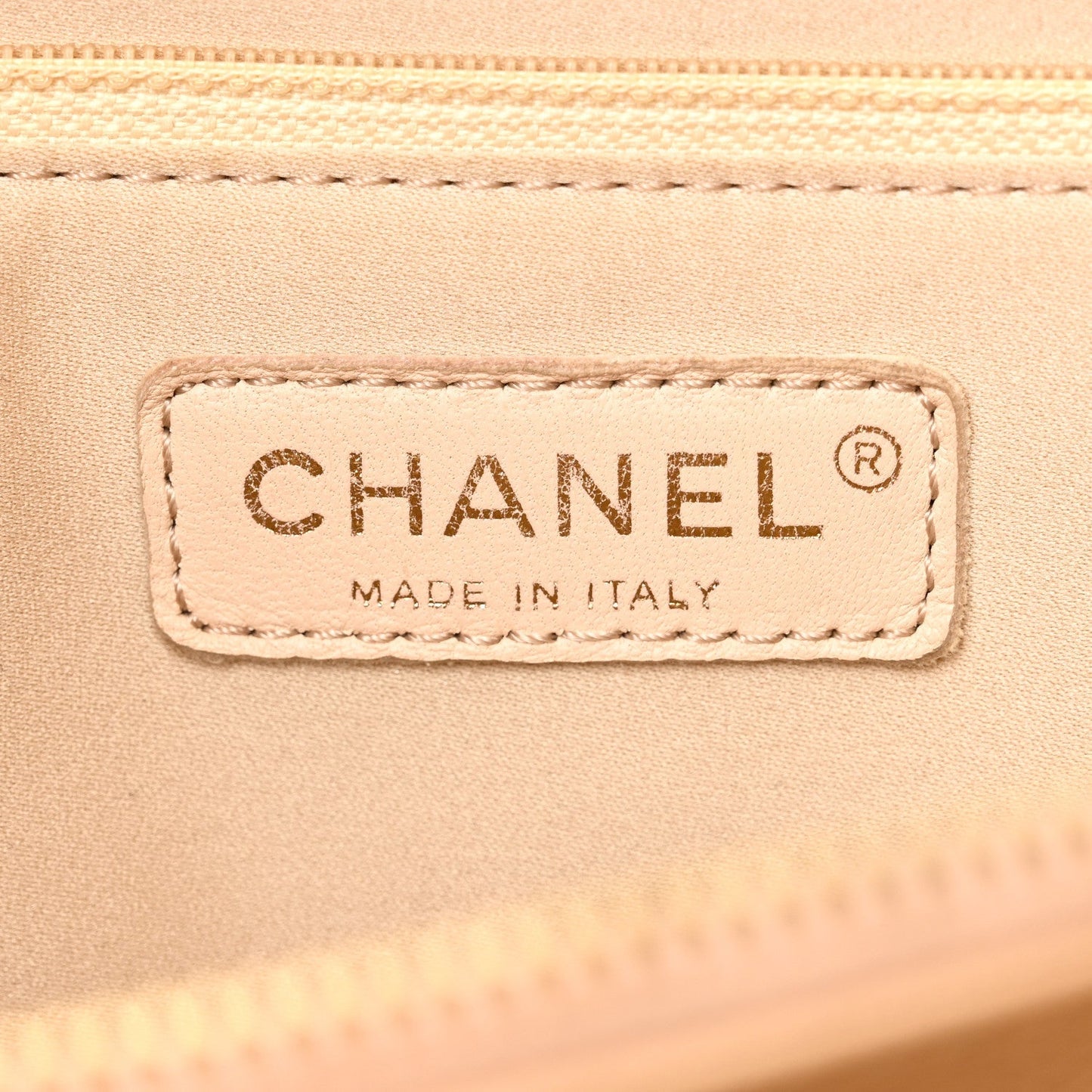 Caviar Quilted Grand Shopping Tote GST Beige
