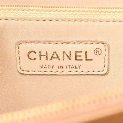 Caviar Quilted Grand Shopping Tote GST Beige