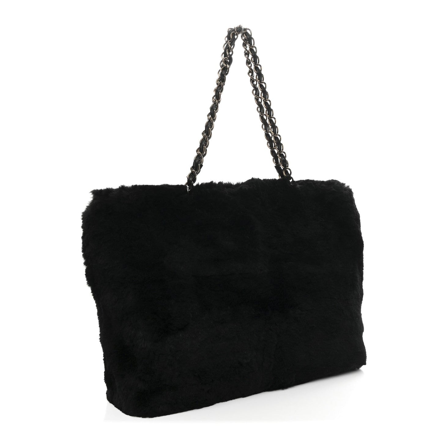 Orylag Rabbit Fur CC Tote Black