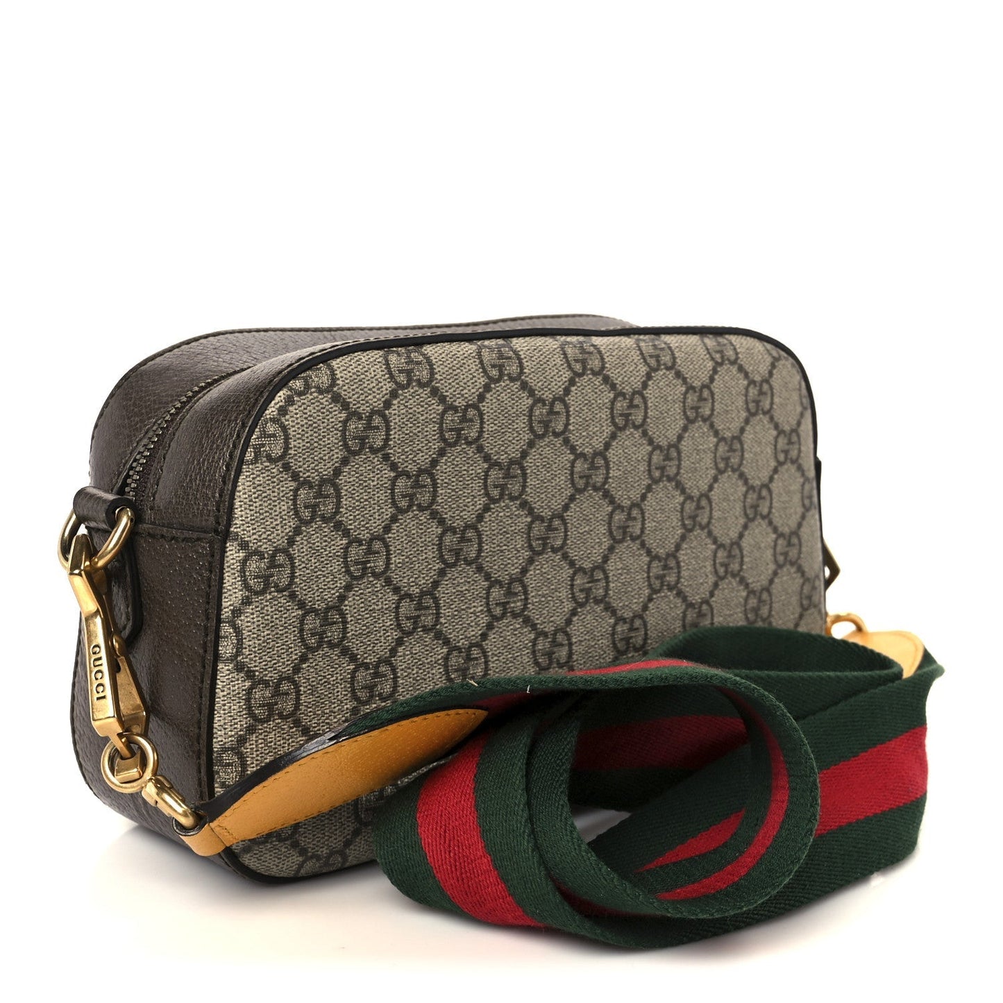GG Supreme Monogram Web Neo Vintage Shoulder Bag Beige New Acero Crop