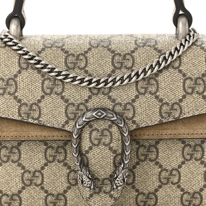 GG Supreme Monogram Mini Dionysus Top Handle Bag Taupe