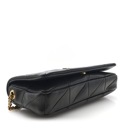 Lambskin Patchwork Monogram Medium Jamie Black