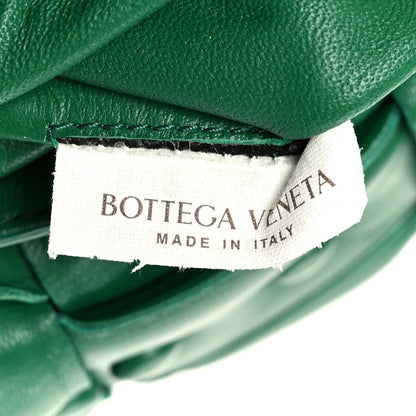 Lambskin Maxi Intreccio Padded Chain Cassette Crossbody Bag Racing Green