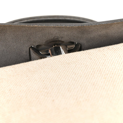 Toile Vache Calfskin Herbag PM 30 Navy Bleu Natural