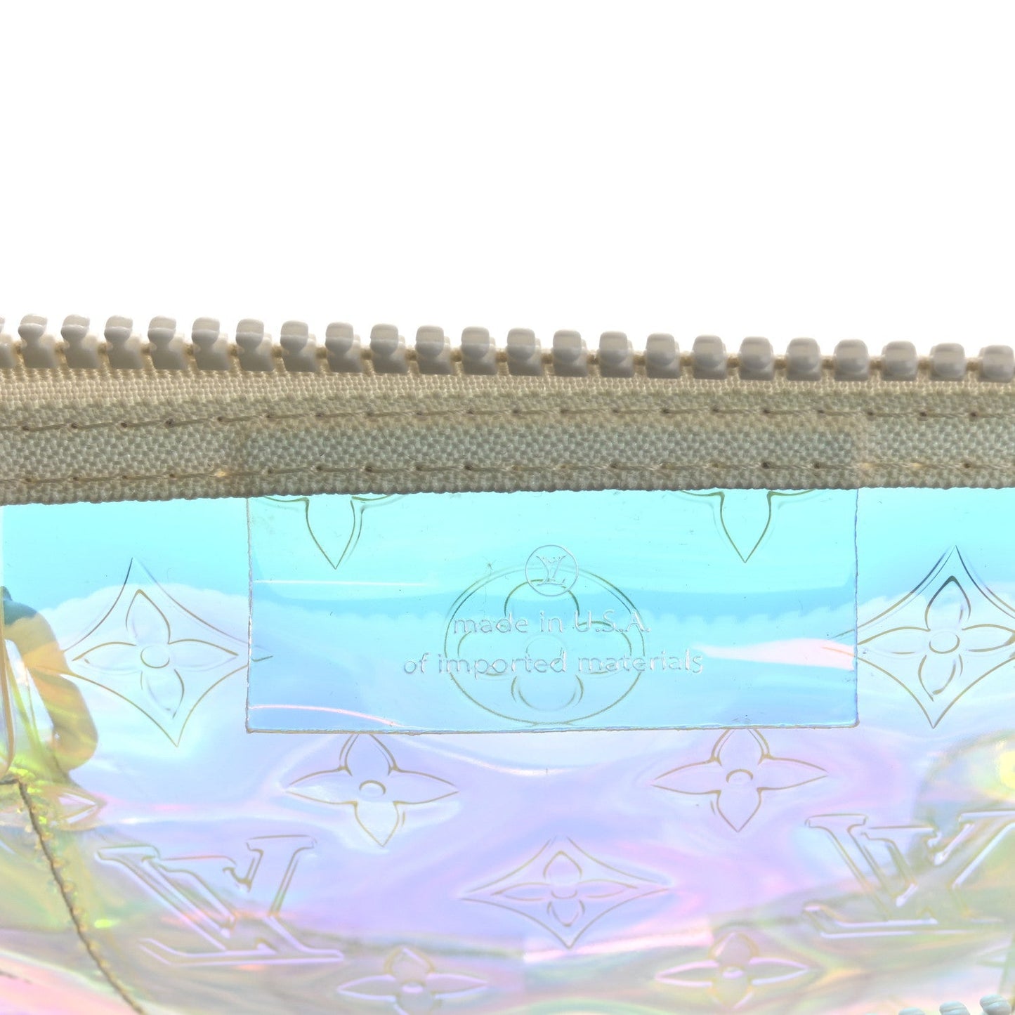 PVC Monogram Keepall Bandouliere 50 Iridescent Prism