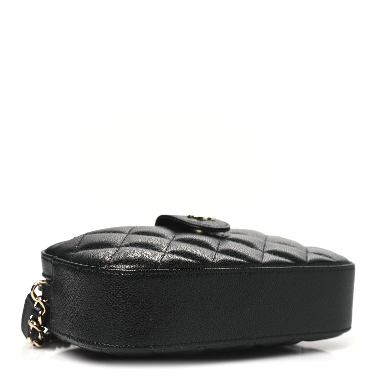 Caviar Quilted Chain Camera Bag Black