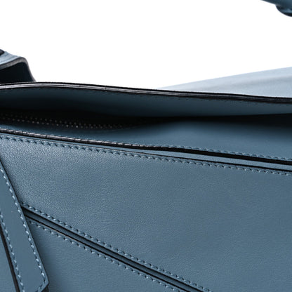 Calfskin Small Puzzle Bag Stone Blue