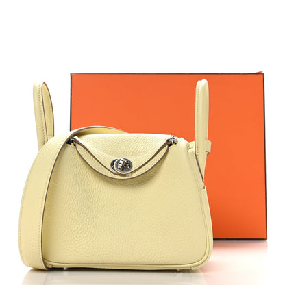 Taurillon Clemence Verso Mini Lindy 20 Jaune Milton Mushroom