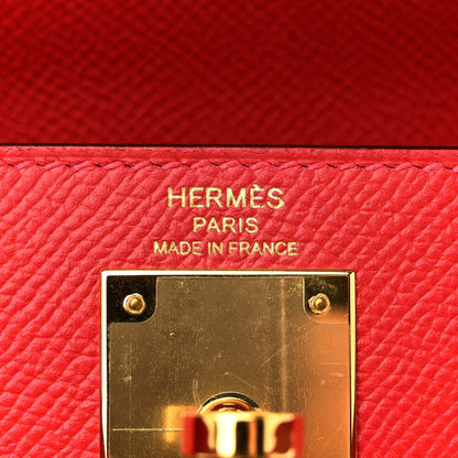 Epsom Kelly Sellier 28 Rouge Casaque