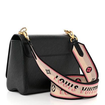 Epi Twist Top Handle Shoulder Bag MM Black