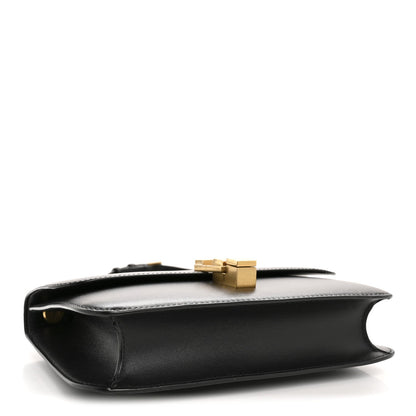 Smooth Calfskin Carre Satchel Black