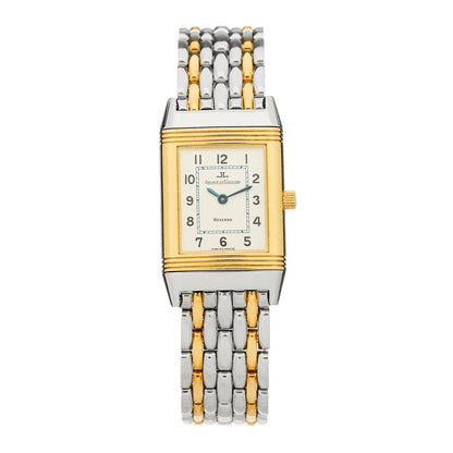 Stainless Steel 18K Yellow Gold 20mm Reverso Lady Manual Winding Watch White 260.5.86