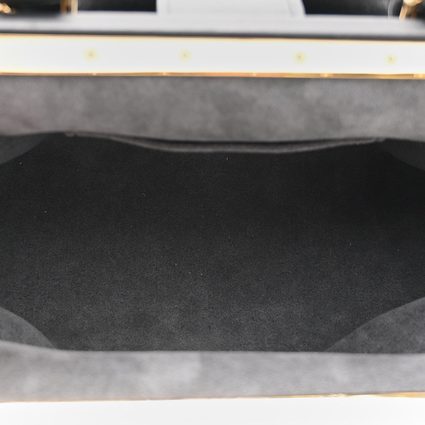 Calfskin Nanogram Embossed Clutch Black