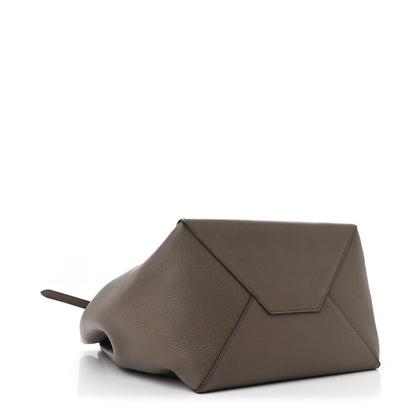 Soft Grained Calfskin Small Belt Cabas Phantom Grey