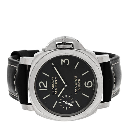 Stainless Steel Calfskin 44mm Luminor Marina Manual Winding Watch Black PAM00510