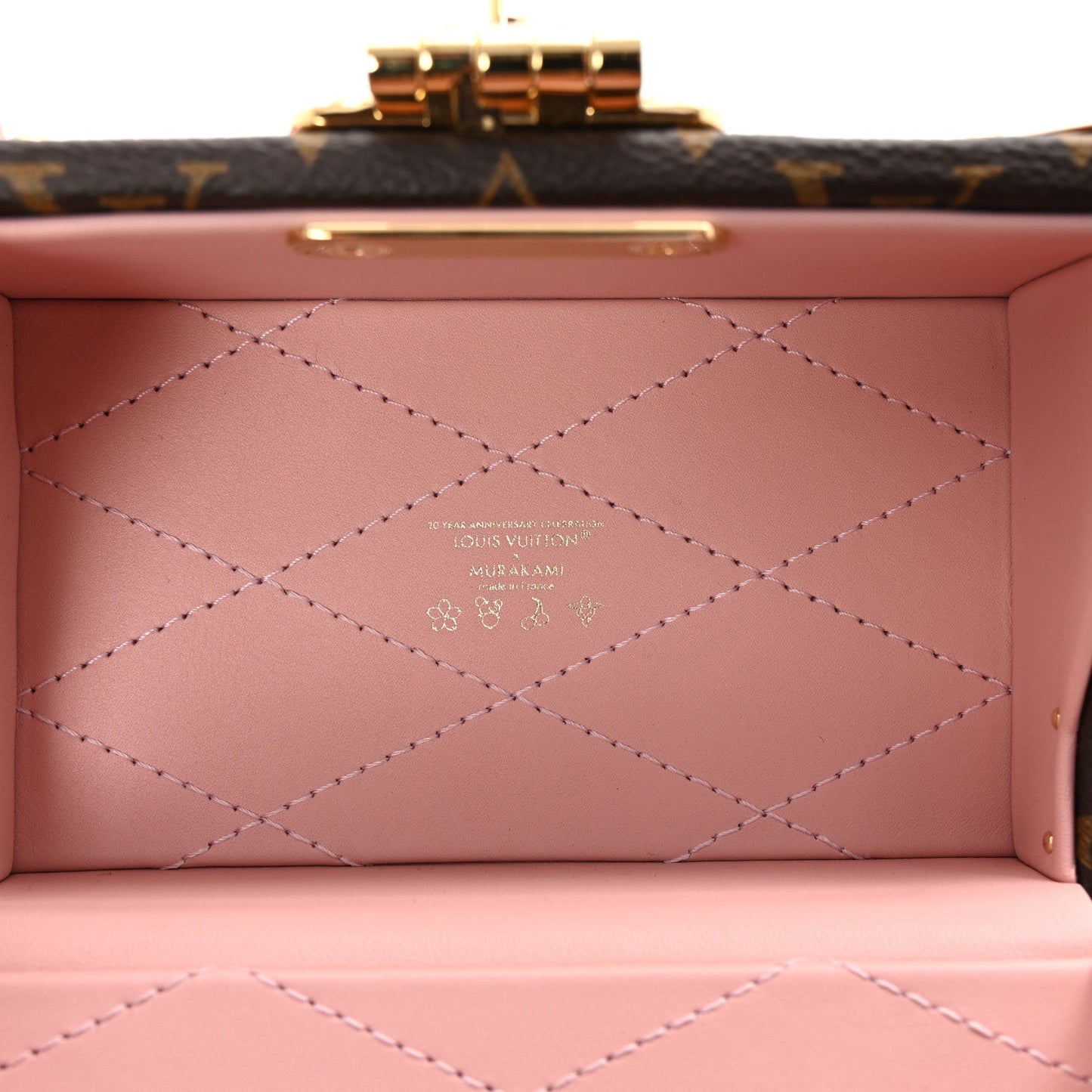 LV X TM Monogram Cherry Blossom Camera Box Sakura Brown