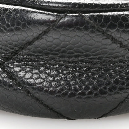 Caviar Quilted Timeless CC Shoulder Bag Black