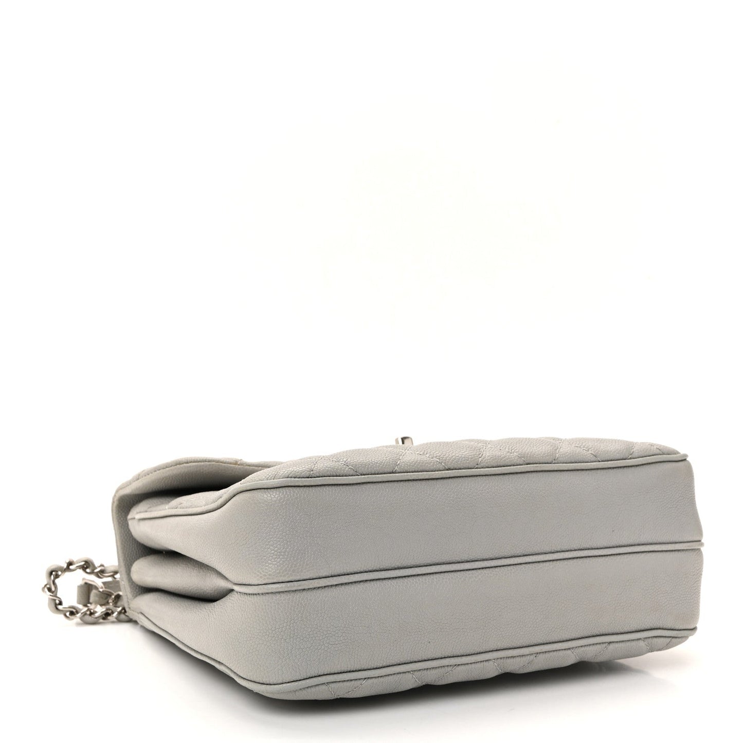 Caviar Quilted Medium Urban Companion Flap Grey