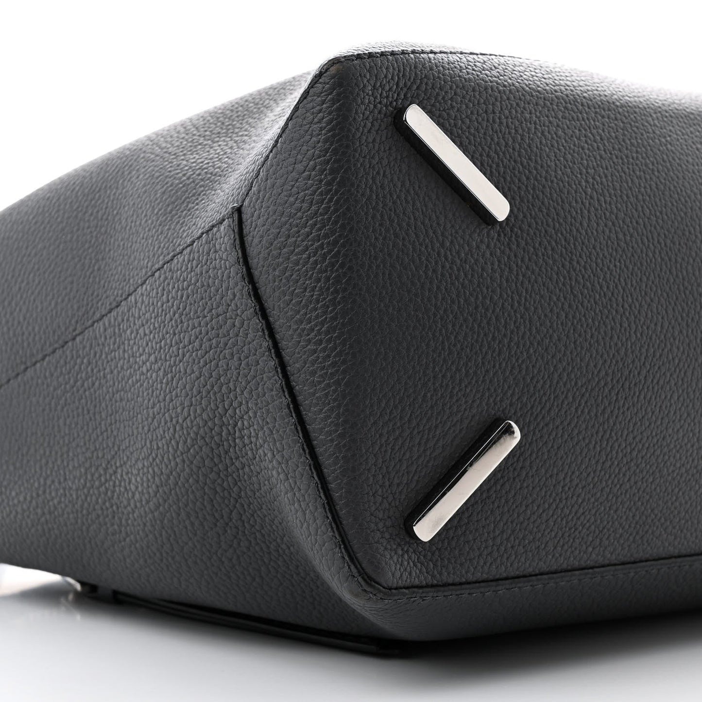 Calfskin Large Puzzle Edge Bag Dark Grey