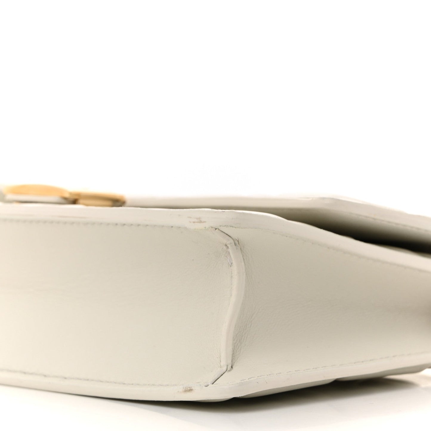 Nappa Matisse FF Embossed Wallet On Chain Baguette White
