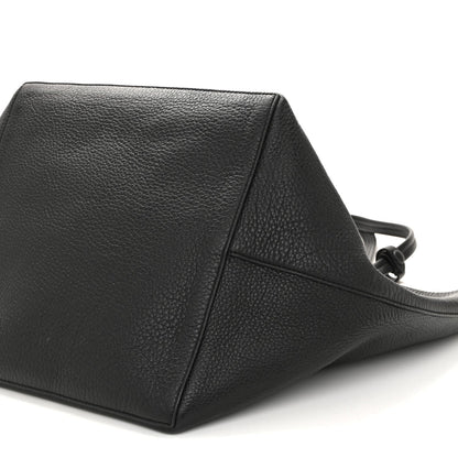 Grained Calfskin Park Tote Three Black
