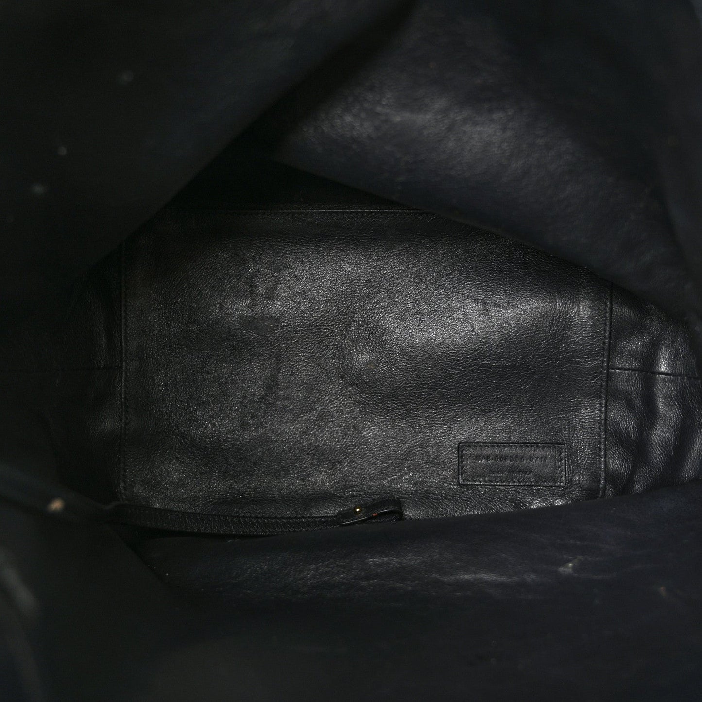 Canvas All-Over Monogram Bucket Bag Black
