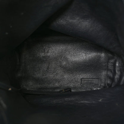 Canvas All-Over Monogram Bucket Bag Black