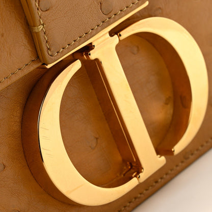 Ostrich 30 Montaigne Flap Bag Brown