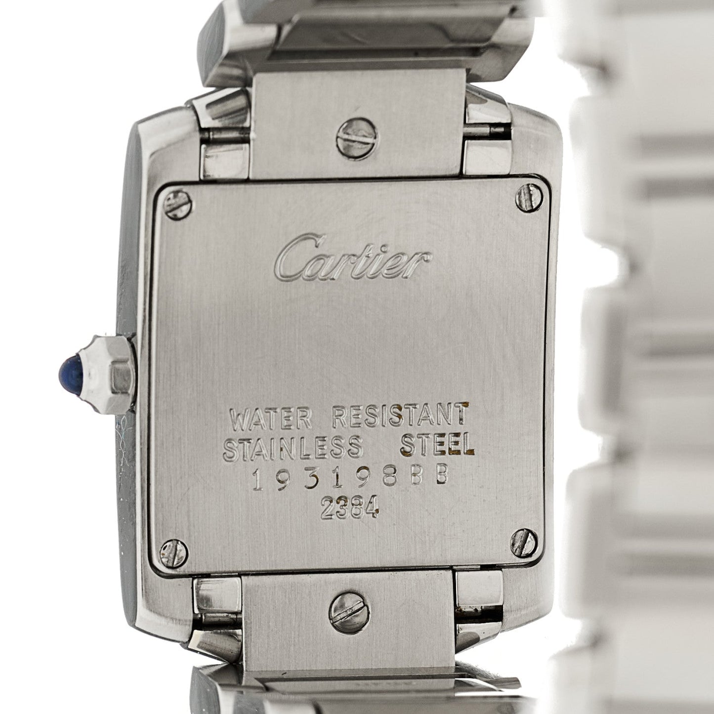 Stainless Steel 20mm Tank Francaise Quartz Watch