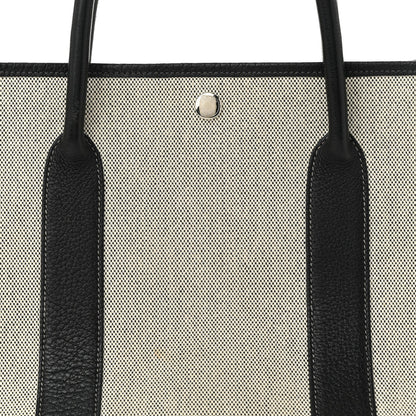 Toile Negonda Garden Party 36 MM Tote Black Ecru