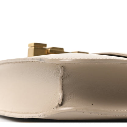 Smooth Calfskin Le Carre Satchel Dark Beige