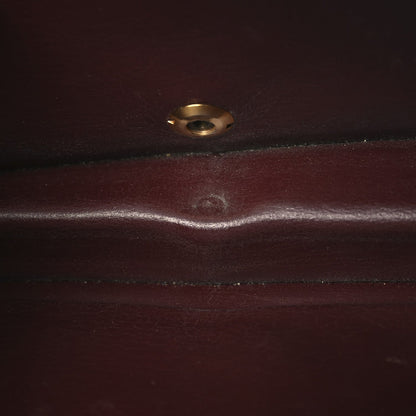 Lambskin Quilted Small Single Flap Bordeaux