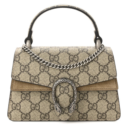 GG Supreme Monogram Mini Dionysus Top Handle Bag Taupe