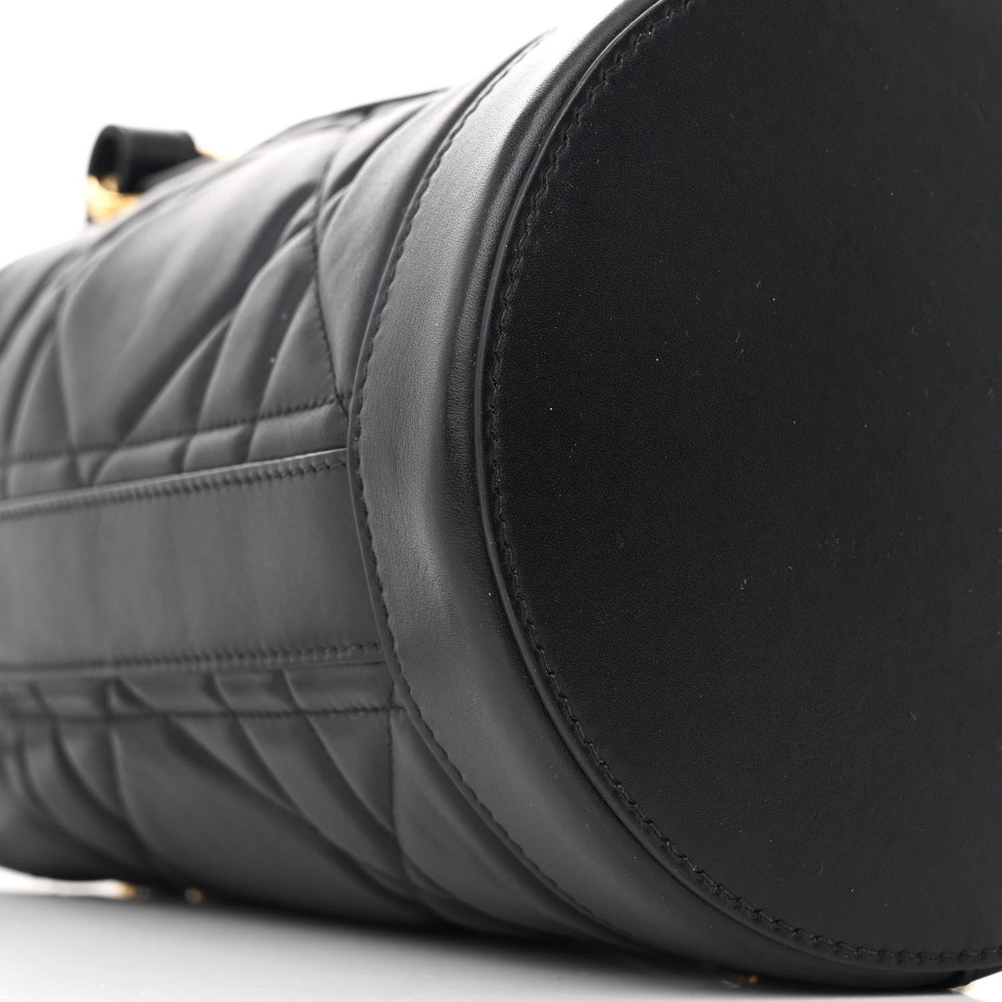 Calfskin Macrocannage Cannage Small Drawstring Backpack Black