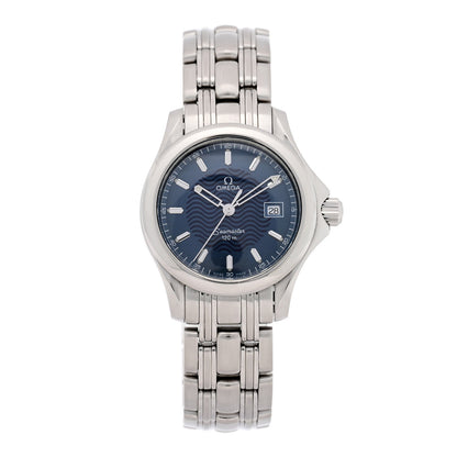 Stainless Steel 28mm Seamaster 120M Quartz Watch Blue 2571.81.00